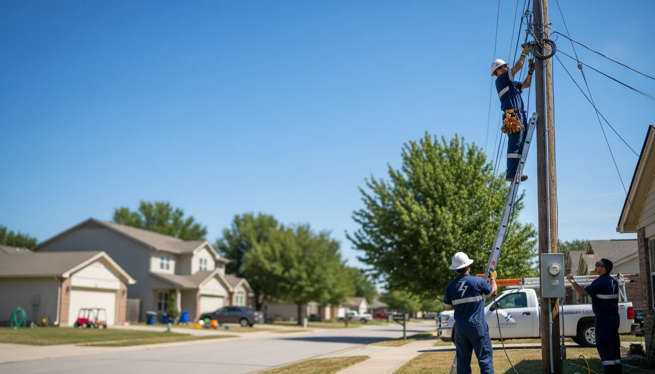 Residential electrician providing installation services in Mullens, WV